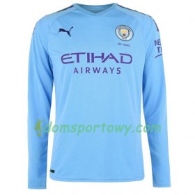 Koszulka Manchester City Domowe Koszulki Piłkarskie 2019-2020 Długi Rękaw